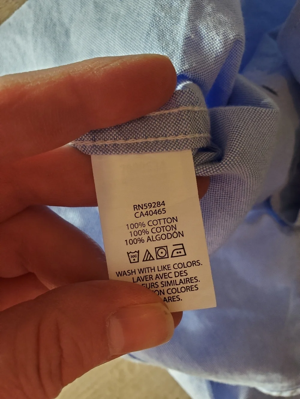 PLACE Blue Boys 100% Cotton Buttondown Dress Shirt Size 5/6 NWOT